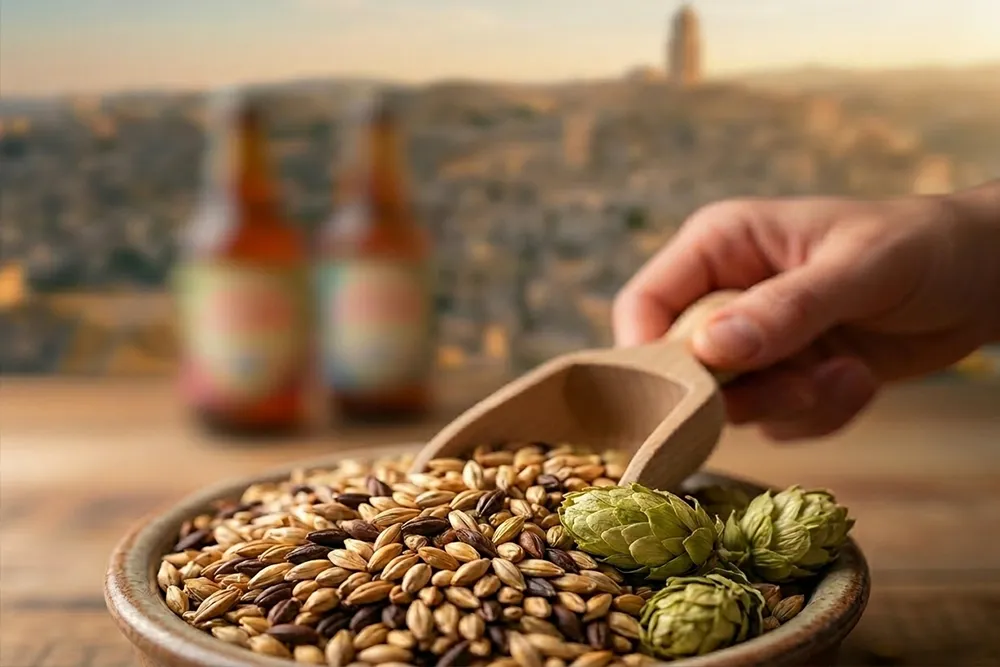 Interno del Birrificio Birra Lucana a Baragiano